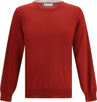 Brunello Cucinelli Trui met ronde hals - Rood