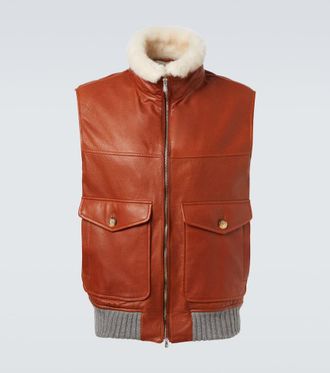 Brunello Cucinelli Padded leather vest