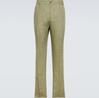 Etro Linen straight pants