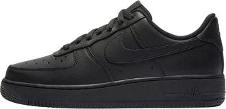 Nike Air Force 1 07 Leren Sneakers - Dames - Sport - Zwart - Maat: 40 1/2 EU Leer