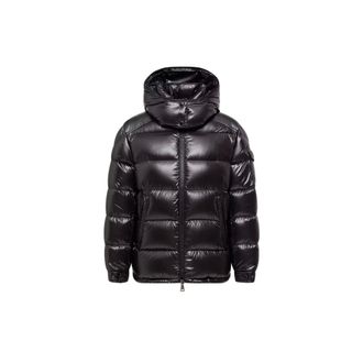 Moncler Dames, Jassen, Zwart, Maat: M Leer