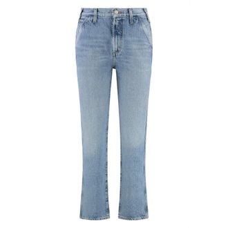 A Gold E Straight Fit Jeans, female, Blue, W25, Cooper High-rise straight leg jeans