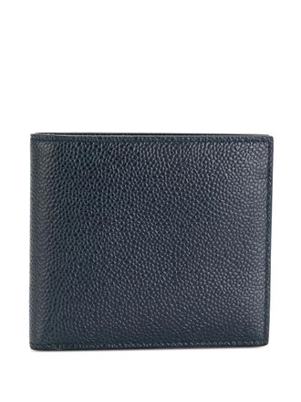 Thom Browne bi-fold leather wallet - men - Calf Leather - One Size - Blue