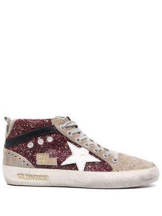 Golden Goose Mid-Top Sneakers with Silk