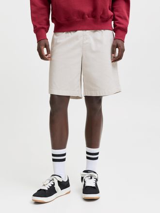 Jack & Jones Shorts JACK & JONES JPSTJAIDEN CARTER WASH DOB SHORTS REG SN, Herren, Gr. XXL, N-Gr, jet stream, Web, Obermaterial: 98% Baumwolle, 2% Elasthan, unifar