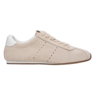 Estro & Luminara Womens Beige Soft Velour Trainers with a Low Sole Estro Er00117162 - female - Estro - Sneakers - Beige - 3 UK - Shoes