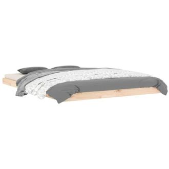 vidaXL Estructura De Cama Sin Colch&oacute;n Madera De Pino Blanca 140x200 Cm Vidaxl