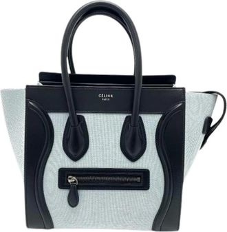 Celine Pre-owned Handbags, female, Blue, Size: ONE SIZE Pre-owned Canvas celine-bags