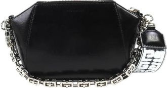 Givenchy Pre-owned Antigona XS 4G Print Graffiti Leren Schoudertas - Dames - Vintage Schoudertas - Zwart - ONE Size - Leer - Vintage