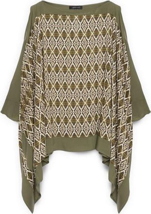 Fiorella Rubino Dames, Blouses & Shirts, Groen, Maat: Xs/S Satijn