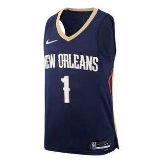Nike NBA Retro New Orleans Pelicans No.1 Jersey Blue DB3581-419
