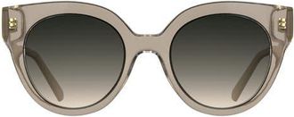 Kendra Scott Dira 51mm Gradient Tea Cup Sunglasses in Sand at Nordstrom