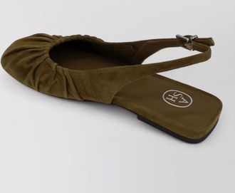 Ash slingback ballet flats square toe design