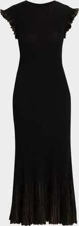 Ulla Johnson Noelle Sparkly Sleeveless Midi Dress