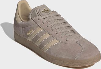 adidas Sneaker ADIDAS ORIGINALS GAZELLE, Herren, Gr. 38,5, chalky braun, magic beige, gum4, Leder, Synthetik, Schuhe Sneaker