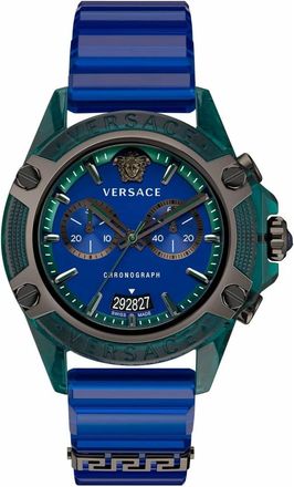 Versace Icon Active Horloge - unisex - Horloges - Blauw - ONE Size - Accessoires
