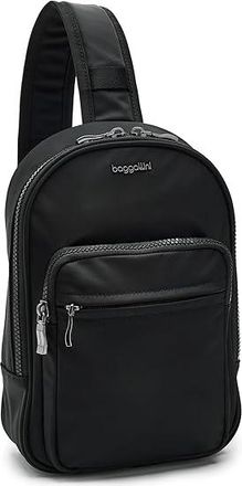 Baggallini Waverly Sling Clutch Womens Handbags Black Twill, Nylon/Polyester
