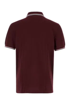 Fred Perry Twin Polo Shirt - Burgundy