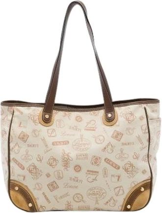 Loewe Pre-owned 160th Anniversary Tote Bag - Dames - Vintage Shopper - Beige - ONE Size - Leer - Vintage