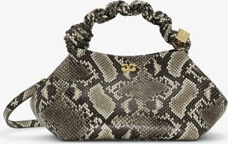 Ganni White Snake Small Bou Bag