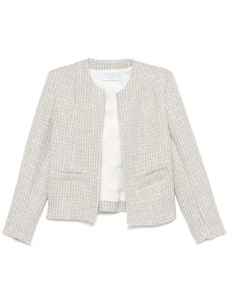 Iro Womens Joulia Jacket In Silver Metallic