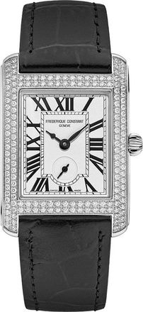 Frederique Constant Fc-235S2Cd 6 - Horloge Frederique Constant Classics Fc-235S2Cd 6 Carree - Dames - Horloges - Wit - ONE Size - Accessoires