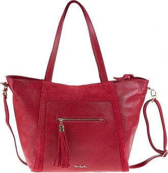Pierre Cardin Erisia Plus Tote Bag - Dames - Tassen - Rood - Maat: ONE Size Katoen
