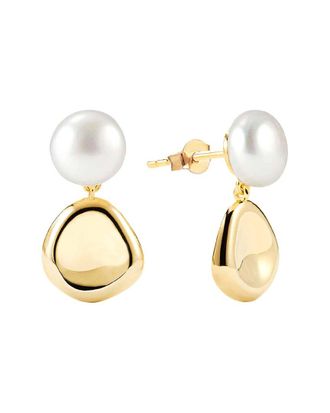 Gabi Rielle 14K Over Silver Lovestruck Collection 8Mm Petal Dangle Earrings