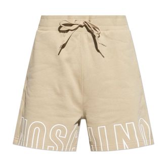 Moschino Casual Shorts, male, Beige, Size: XS Logo Sweat Shorts