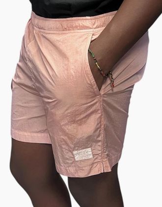 C.P. Company Mens Flat Nylon Swim Short - Pale Mauve - Size: 33/32