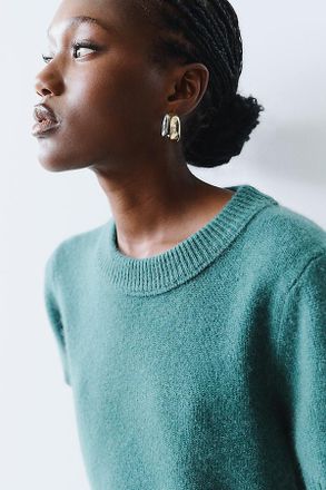 Maeve Mercer Cashmere Short Sleeve Sweater