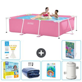 Intex Piscina Con Estructura Rectangular - 220x150x60 Cm - 7-piezas S7