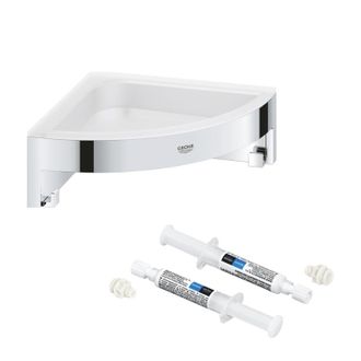 GROHE Start Cube + Quickglue A2 Estante Esquinero Para Acceso Con Dos Placas De Fijaci&oacute;n - Grohe