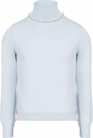 Maison Margiela Work-In-Progress high-neck jumper - women - Wool - S - Blue