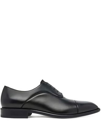 BOSS leather Oxford shoes - Black