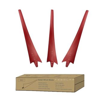 OEM Aspas De Aerogenerador, Construcci&oacute;n De Nailon Resistente, Rendimiento &Oacute;ptimo, Juego De 3 Piezas, Aspas Rojas