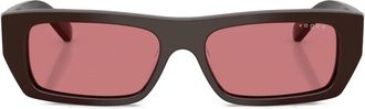 Vogue Eyewear rectangle-frame sunglasses - women - Acetate - 53 - Brown