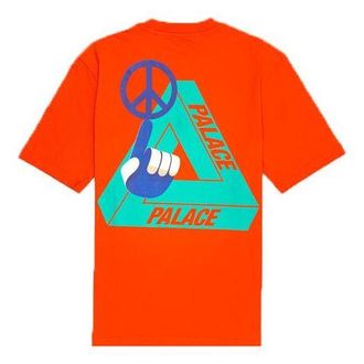 Palace Tri Smiler Back Printing Short Sleeve Unisex Orange P18TS104