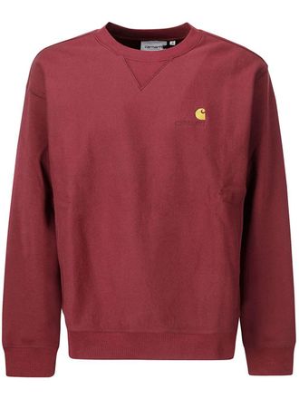Carhartt Work in Progress American Script sweatshirt - men - Cotton/Polyester - S - Red