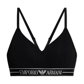 Emporio Armani Sujetador con logo - Underwear - Mujer - Negro - L