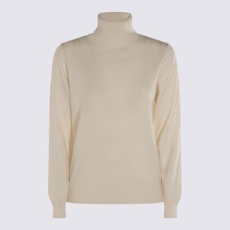 Malo White Cashmere Knitwear