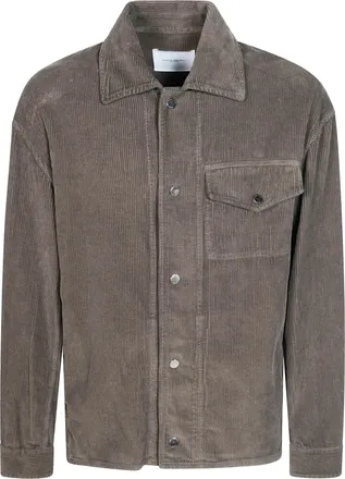 Paolo Pecora Corduroy Snap Button-Down Shirt
