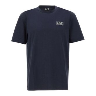Emporio Armani Af 13741 T-shirt - Heren - T-shirts - Blauw - 2XL - Katoen - Tops
