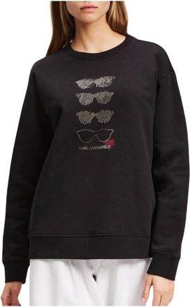 Karl Lagerfeld Dames, Sweatshirts & Hoodies, Zwart, Maat: S