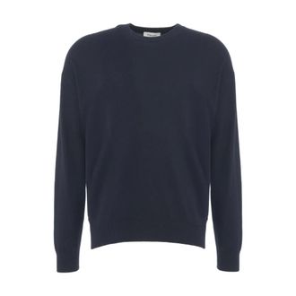 KANGRA Round-neck Knitwear, male, Blue, Size: 2XL Blue Knitwear Sweater Aw25