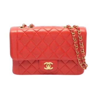 Chanel Pre-owned Matelasse Lambskin Shoulder Bag - unisex - Chanel Vintage - Vintage Shoulder Bags - Red - ONE SIZE - Pre-owned