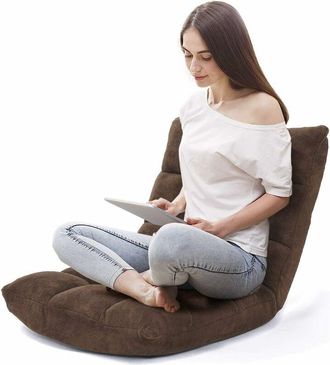 Costway Costway Sof&aacute; Perezoso Sof&aacute; Plegable Respaldo Ajustable 14 Posiciones Silla De Dormitorio Sala De Estar Caf&eacute;