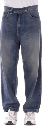 Carhartt Work in Progress Brandon Pant - Heren - Loose Fit Jeans - Blauw - L - Katoen - Jeans