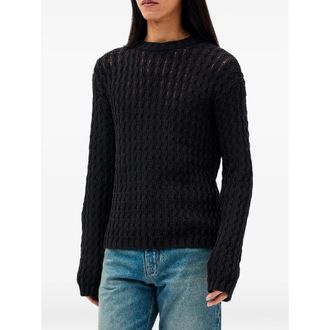 Ann Demeulemeester Areld Chunky-knit Cotton Sweater