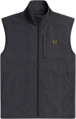 Fred Perry Nylon Vest - Heren - Bodywarmers - Zwart - S - Nylon - Jassen